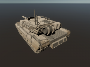 KB05 Heavy Armored SciFi Tank 3D Модель