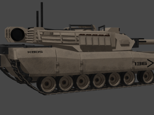 KB05 Heavy Armored SciFi Tank 3D Модель
