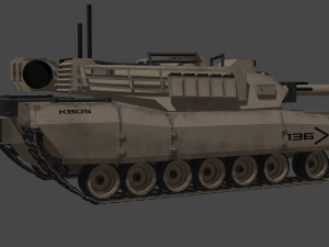 KB05 Heavy Armored SciFi Tank 3D Модель