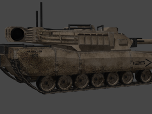 KB05 Heavy Armored SciFi Tank 3D Модель