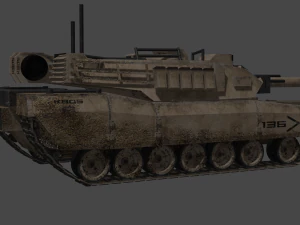 KB05 Heavy Armored SciFi Tank 3D Model