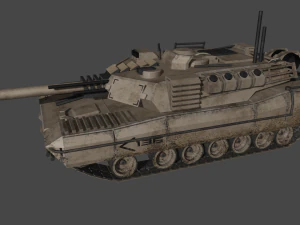 KB05 Heavy Armored SciFi Tank 3D Model