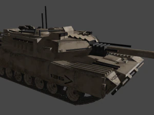 KB05 Heavy Armored SciFi Tank 3D Model