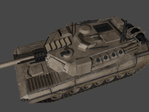 KB05 Heavy Armored SciFi Tank 3D Модель
