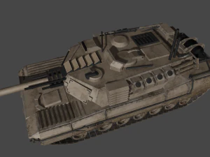 KB05 Heavy Armored SciFi Tank 3D Model