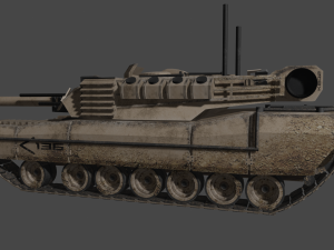 KB05 Heavy Armored SciFi Tank 3D Модель