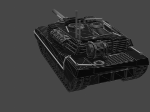 KB05 Heavy Armored SciFi Tank 3D Модель