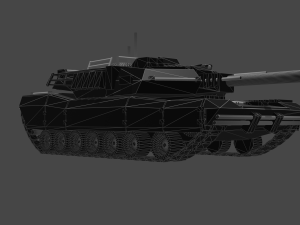 KB05 Heavy Armored SciFi Tank 3D Модель