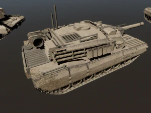 KB05 Heavy Armored SciFi Tank 3D Model