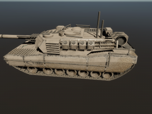 KB05 Heavy Armored SciFi Tank 3D Модель