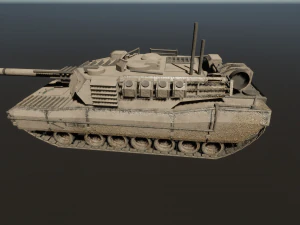 KB05 Heavy Armored SciFi Tank 3D Model