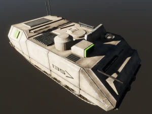 APC Scifi Tank KB03 3D Model
