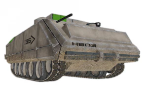 APC Scifi Tank KB03 3D Model