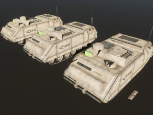 APC Scifi Tank KB03 3D Model