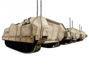 APC Scifi Tank KB03 3D Model