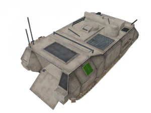 APC Scifi Tank KB03 3D Model