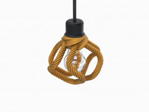 Rope cube lampshade-Ready to print 3D Print Model