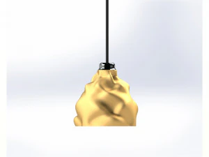 Wrinkled lampshade-Ready to print 3D Print Model