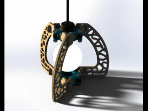 Butterfly lampshade-ready to print 3D Print Model
