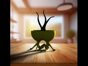 Pure love flower pot-ready to print 3D Druckmodell