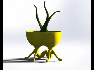 Pure love flower pot-ready to print 3D Print Model