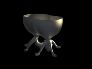 Pure love flower pot-ready to print 3D Druckmodell