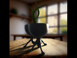 Pure love flower pot-ready to print 3D Druckmodell