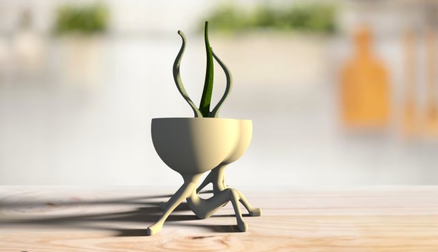 Pure Love Flower Pot-Ready To Print 3D Принт Модель In Декор 3DExport