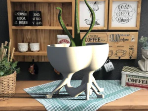 Pure love flower pot-ready to print 3D Print Model