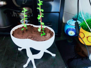 Pure love flower pot-ready to print 3D Print Model