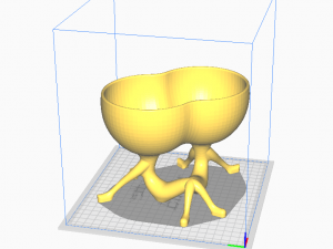 Pure love flower pot-ready to print 3D Druckmodell