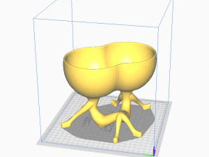 Pure love flower pot-ready to print 3D Print Model
