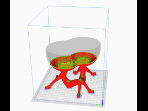Pure love flower pot-ready to print 3D Druckmodell