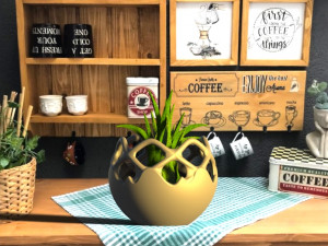 Freedom flower pot-ready to print 3D 打印模型