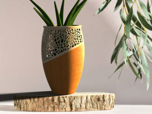 Honeycomb flower pot-ready to print 3D 打印模型