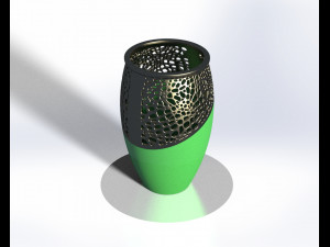 Honeycomb flower pot-ready to print 3D 打印模型