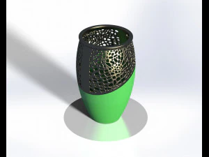 Honeycomb flower pot-ready to print 3D Print Model