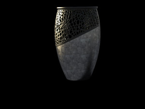 Honeycomb flower pot-ready to print 3D 打印模型