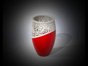 Honeycomb flower pot-ready to print 3D Print Model