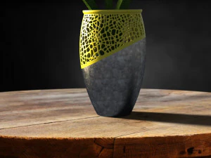 Honeycomb flower pot-ready to print 3D Print Model
