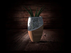 Honeycomb flower pot-ready to print 3D Print Model