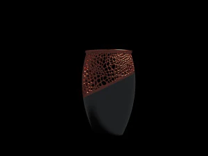 Honeycomb flower pot-ready to print 3D Print Model