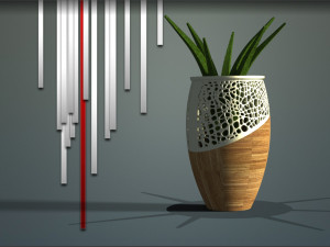 Honeycomb flower pot-ready to print 3D 打印模型