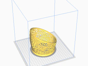 Honeycomb flower pot-ready to print 3D Print Model
