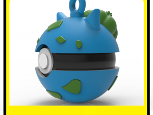 POKEMON CHRISTMAS ORNAMENTS - POKEBALLS - BULBASAURS Modèles 3D en vedette