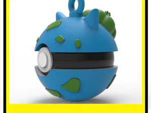 POKEMON CHRISTMAS ORNAMENTS - POKEBALLS - BULBASAURS 3D Print Model