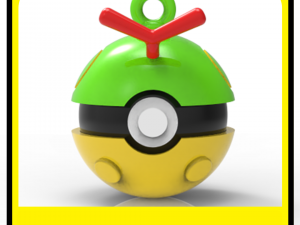 POKEMON CHRISTMAS ORNAMENTS - POKEBALLS - CATERPIE 3D Print Model