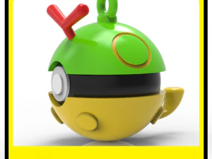 POKEMON CHRISTMAS ORNAMENTS - POKEBALLS - CATERPIE 3D Print Model