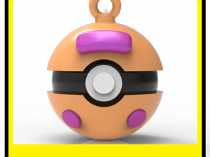 POKEMON CHRISTMAS ORNAMENTS - POKEBALLS - WEEDLE 3D-Druckmodell