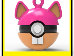 ENFEITES DE NATAL POKEMON - POKEBALLS - RATTATA Modelo de Impressão 3D